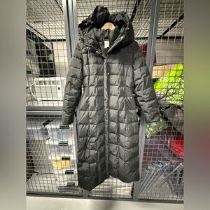 Cole Haan Elegant Long Black Puffer Coat